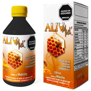 ALIVMIEL F ADULTOS SABOR MENTA – Alimento a Base de Miel de Abejas con Propóleo y Vitaminas A y C