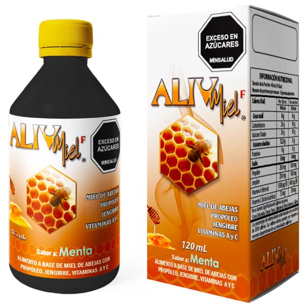 ALIVMIEL F ADULTOS SABOR MENTA – Alimento a Base de Miel de Abejas con Propóleo y Vitaminas A y C