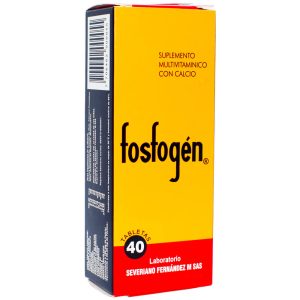 FOSFOGÉN CAJA X 40 TABLETAS – Suplemento Nutricional