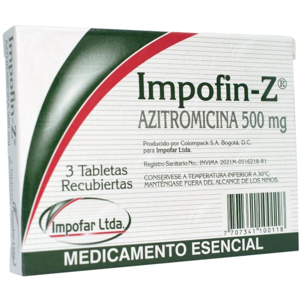 IMPOFIN-Z – Azitromicina Dihidrato 500 mg