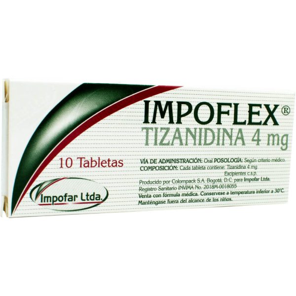 IMPOFLEX – Tizanidina 4 mg