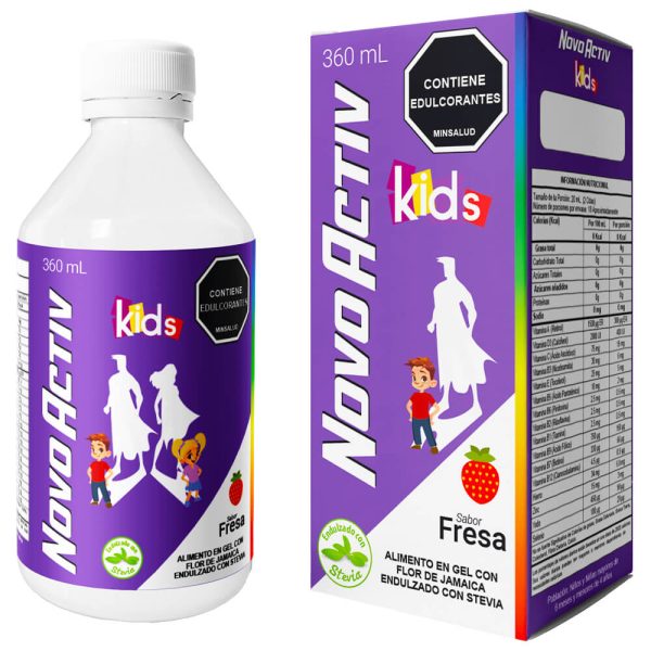 NOVOACTIV KIDS FRESA JARABE – Suplemento Nutricional