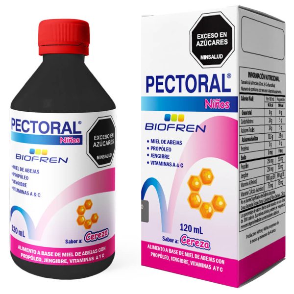 PECTORAL NIÑOS SABOR CEREZA – Alimento a Base de Miel de Abejas con Propóleo y Vitaminas A y C