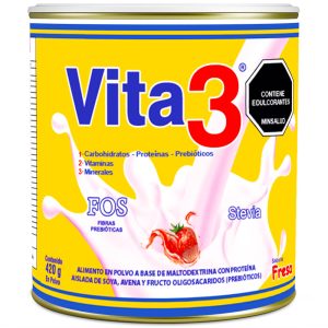 VITA 3 ADULTOS FRESA EN POLVO – Suplemento Nutricional