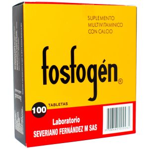 FOSFOGÉN CAJA X 100 TABLETAS – Suplemento Nutricional
