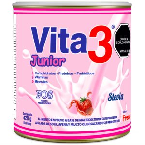VITA 3 JUNIOR FRESA EN POLVO – Suplemento Nutricional